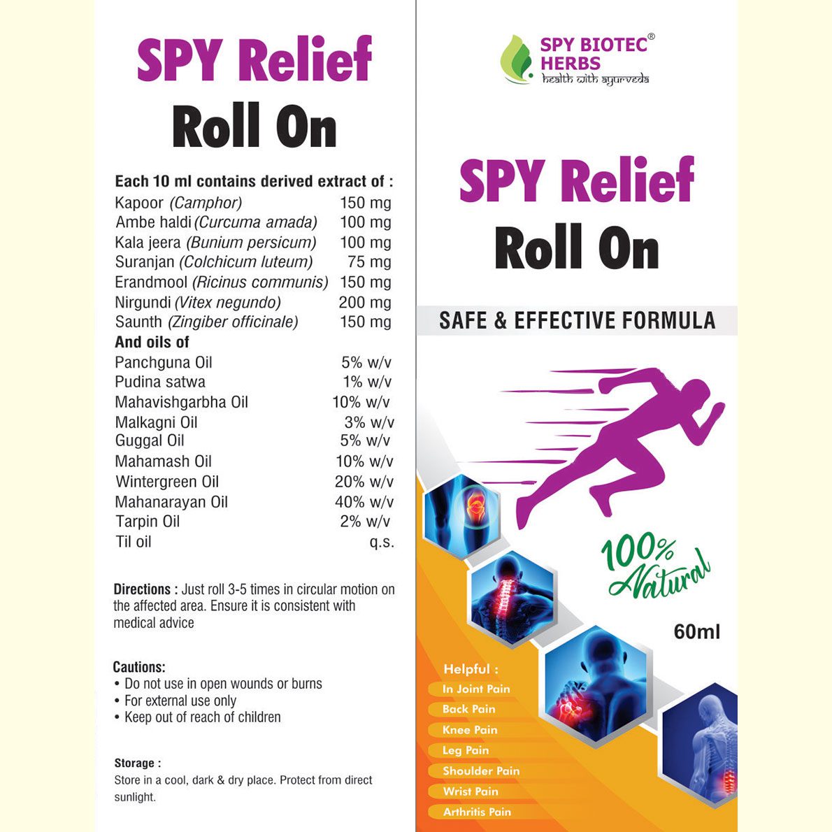 SPY-Relief-Roll-On - Pain Relief Roll On