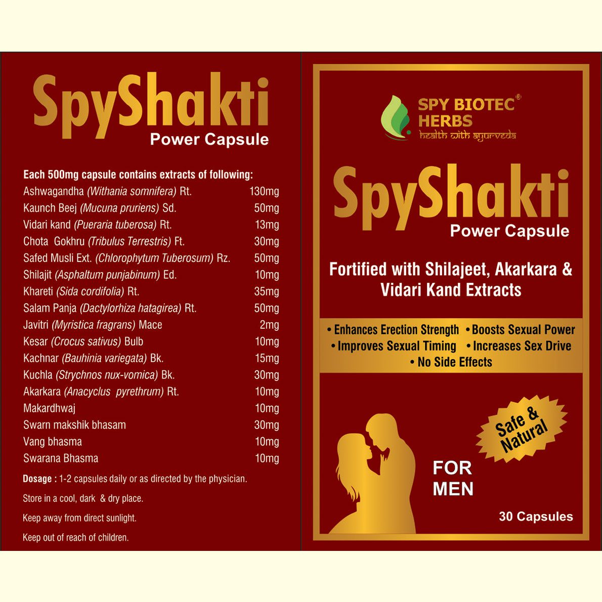 SpyShakti Power Capsule -Ayurvedic Power Capsules