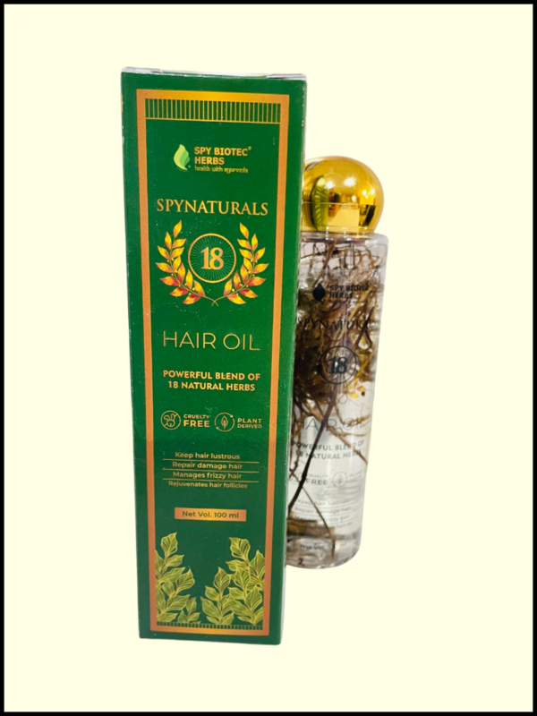 Herbal Hair Oil | Spy Naturals 18 Oil