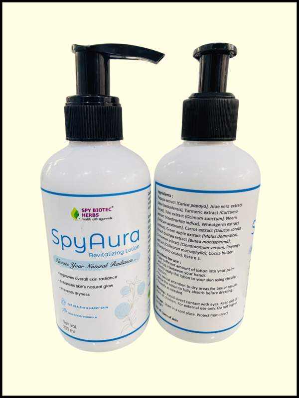 Ayurvedic Skin Care Lotion | Spy Aura Revitalizing Lotion