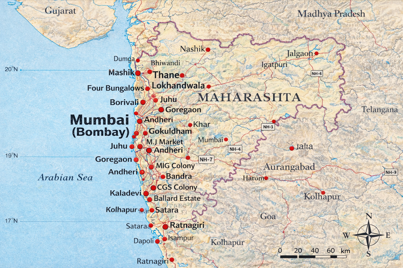 Available Locations for an Ayurvedic PCD Franchise Business Model