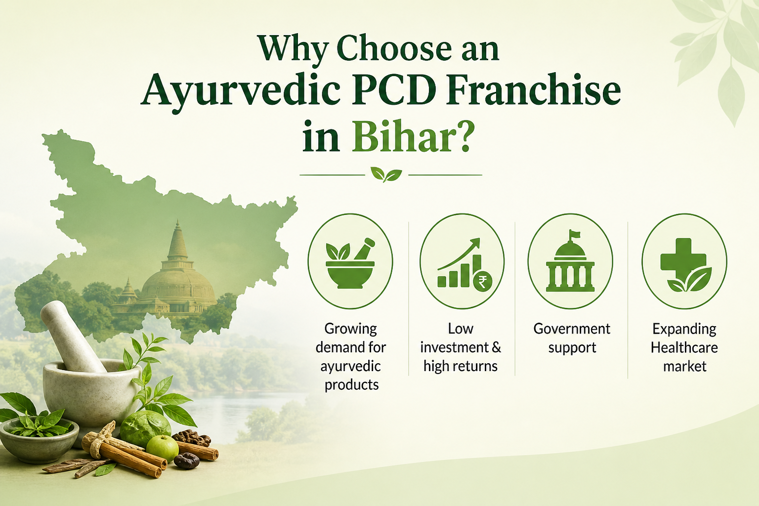 Why Choose an Ayurvedic PCD Franchise in Bihar