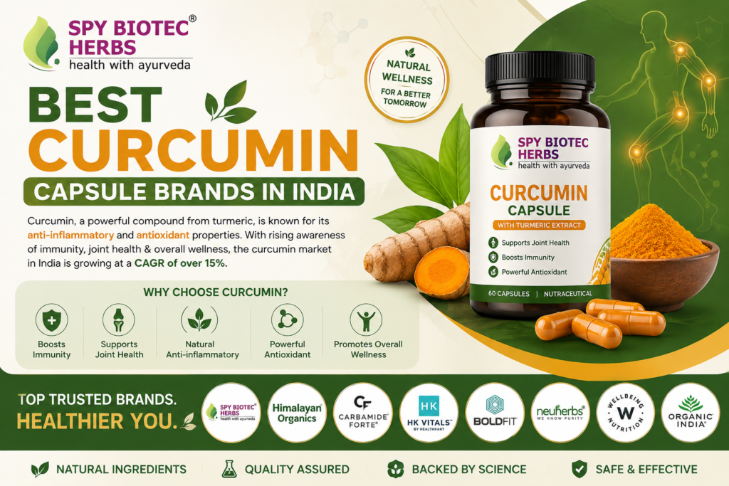 Best Curcumin Capsule Brands in India